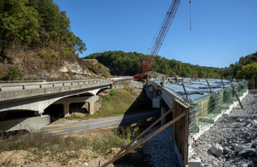 Final Bridge Underway on the Morgan County Segment of the Mountain Parkway Expansion